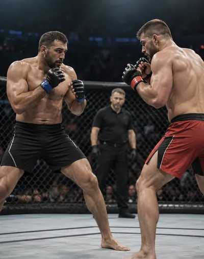 Competencia de MMA en el octagono